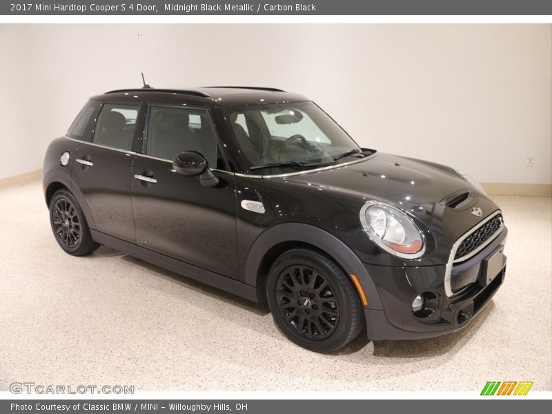 Midnight Black Metallic / Carbon Black 2017 Mini Hardtop Cooper S 4 Door