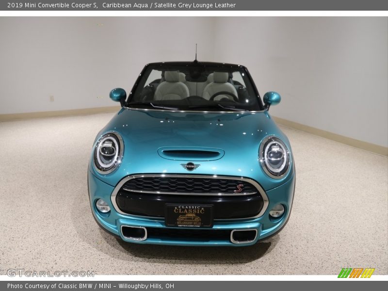 Caribbean Aqua / Satellite Grey Lounge Leather 2019 Mini Convertible Cooper S