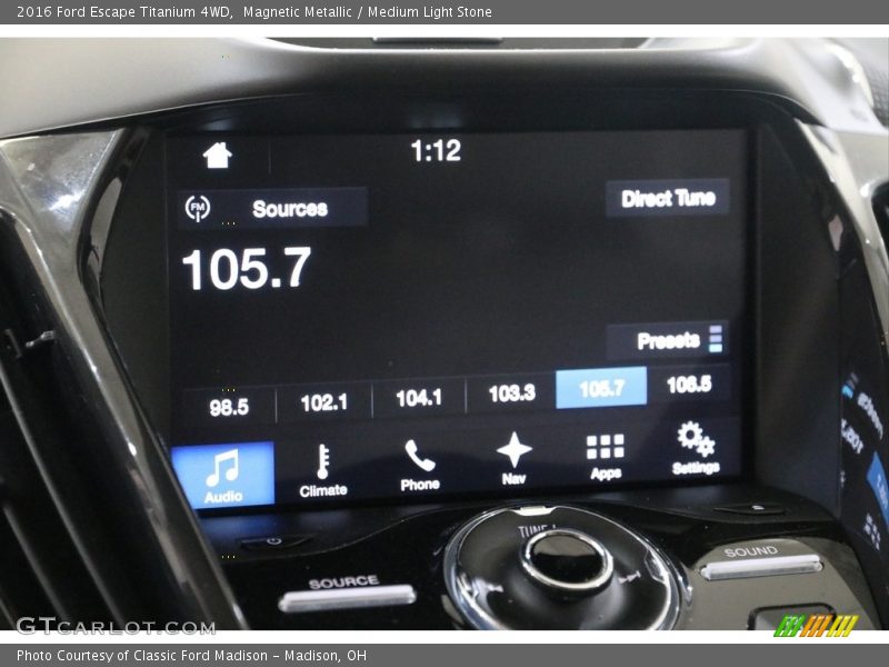 Magnetic Metallic / Medium Light Stone 2016 Ford Escape Titanium 4WD