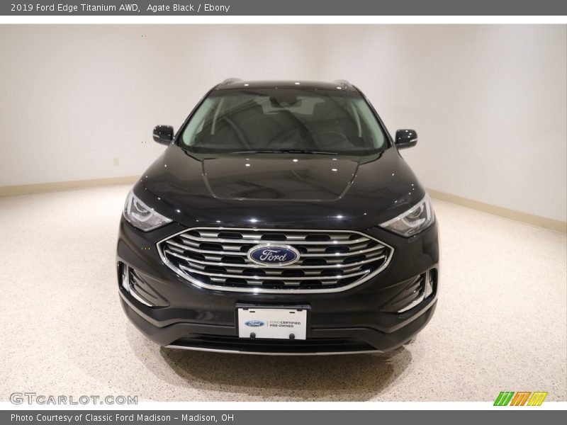 Agate Black / Ebony 2019 Ford Edge Titanium AWD