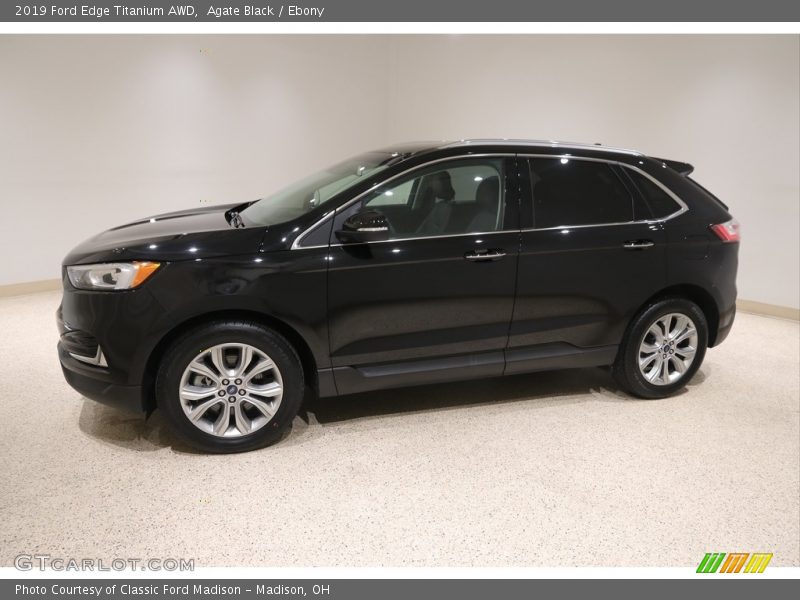 Agate Black / Ebony 2019 Ford Edge Titanium AWD