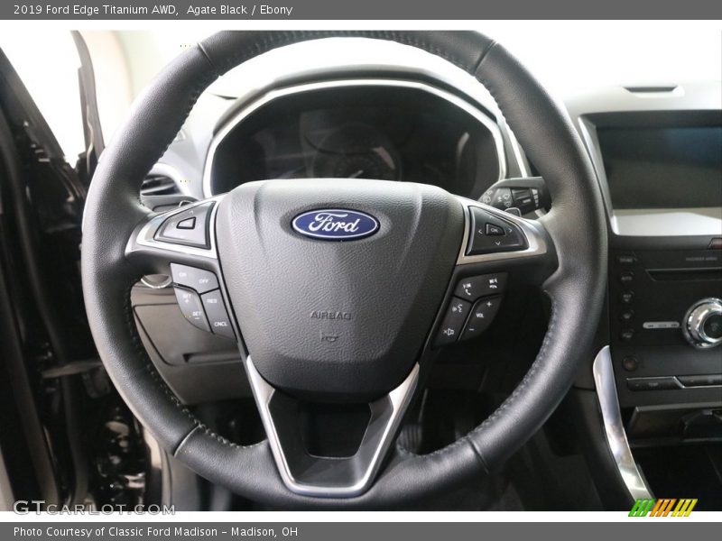 Agate Black / Ebony 2019 Ford Edge Titanium AWD