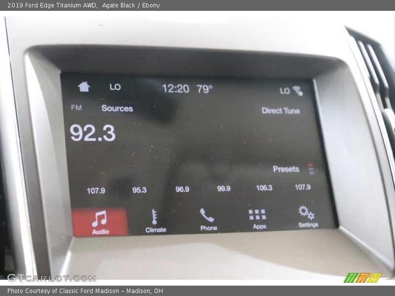 Agate Black / Ebony 2019 Ford Edge Titanium AWD