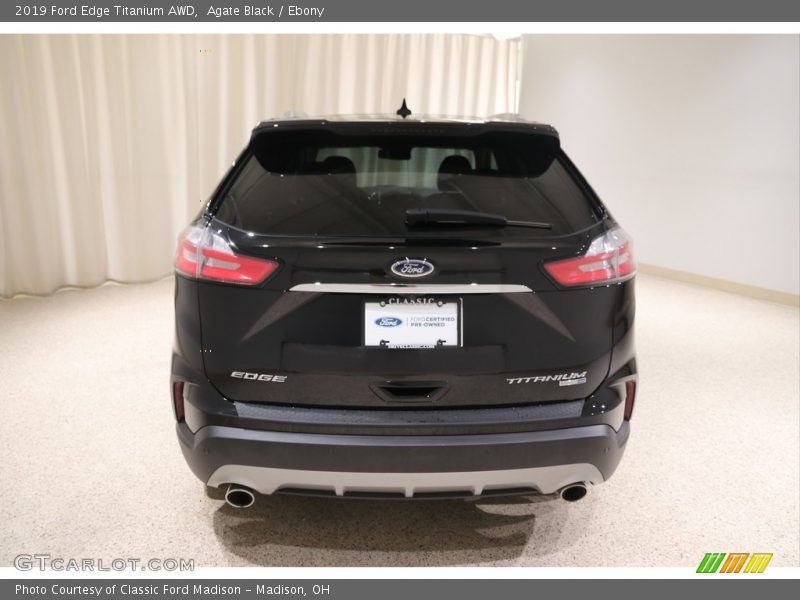 Agate Black / Ebony 2019 Ford Edge Titanium AWD