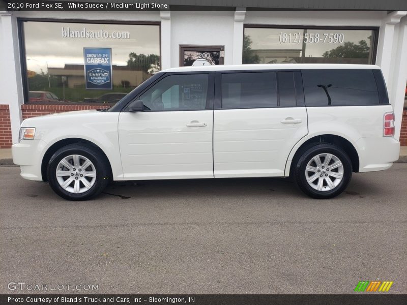 White Suede / Medium Light Stone 2010 Ford Flex SE