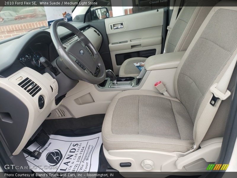 White Suede / Medium Light Stone 2010 Ford Flex SE