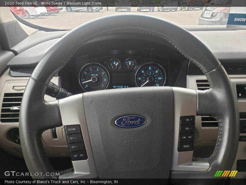 White Suede / Medium Light Stone 2010 Ford Flex SE