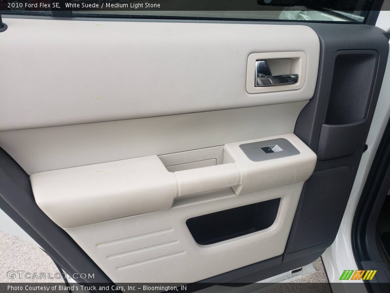 White Suede / Medium Light Stone 2010 Ford Flex SE