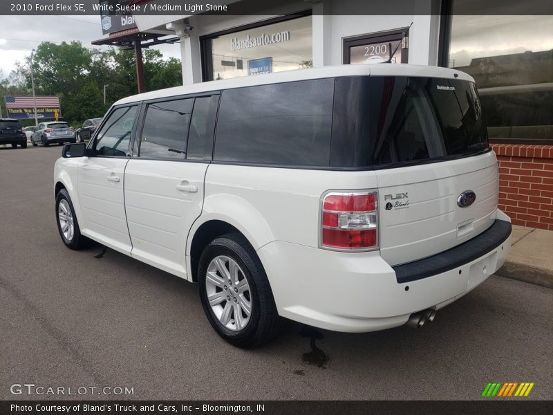 White Suede / Medium Light Stone 2010 Ford Flex SE