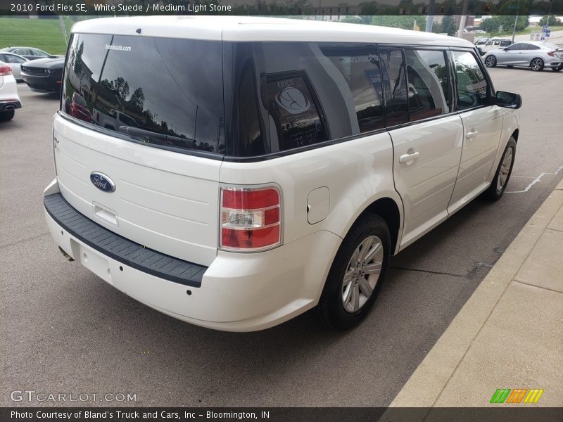 White Suede / Medium Light Stone 2010 Ford Flex SE