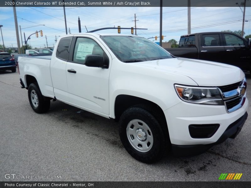 Summit White / Ash Gray/Jet Black 2020 Chevrolet Colorado WT Extended Cab