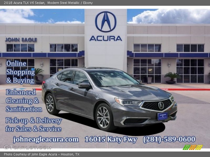 Modern Steel Metallic / Ebony 2018 Acura TLX V6 Sedan