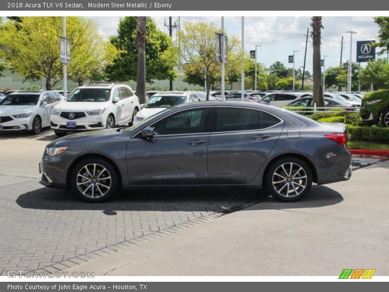 Modern Steel Metallic / Ebony 2018 Acura TLX V6 Sedan