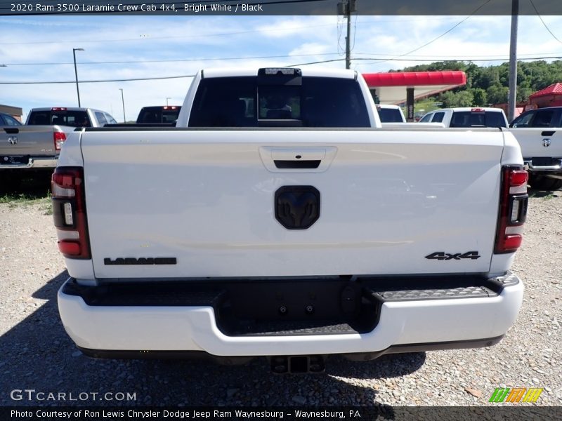 Bright White / Black 2020 Ram 3500 Laramie Crew Cab 4x4