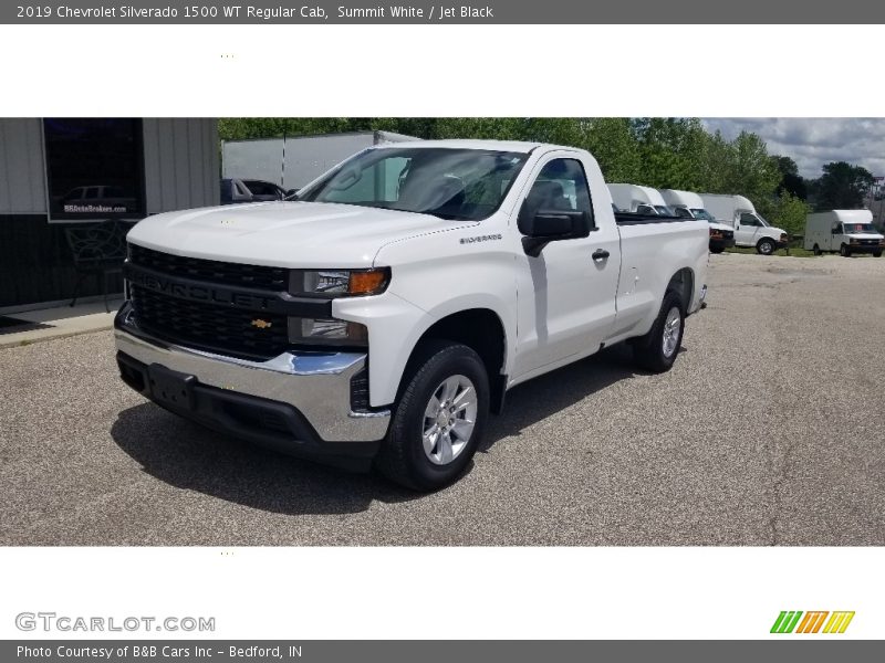 Summit White / Jet Black 2019 Chevrolet Silverado 1500 WT Regular Cab