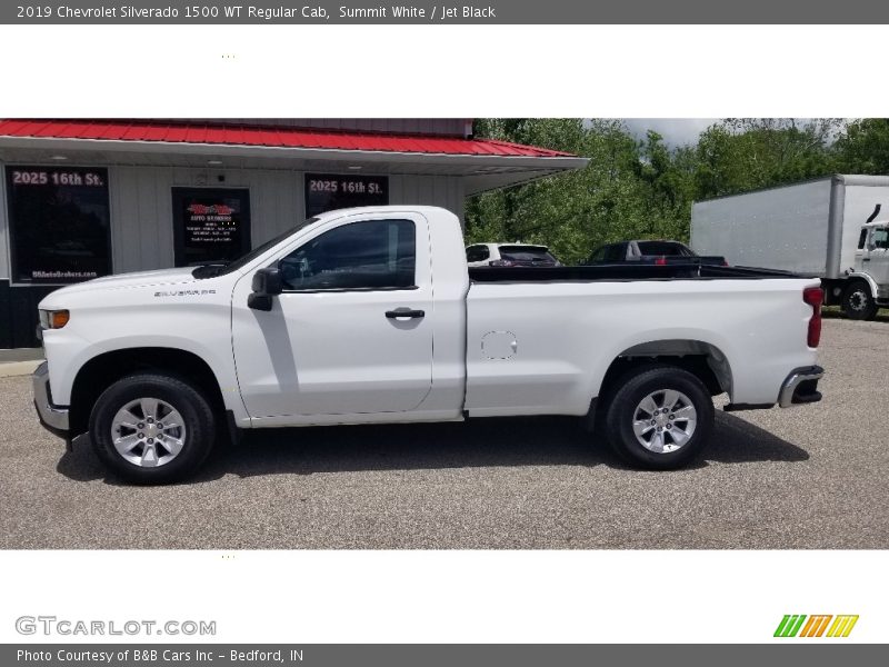 Summit White / Jet Black 2019 Chevrolet Silverado 1500 WT Regular Cab
