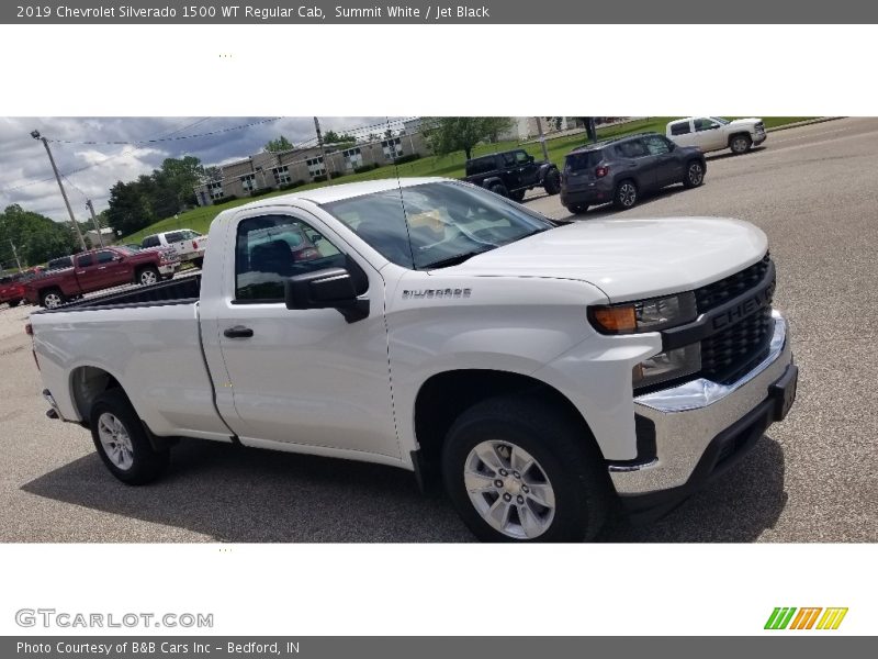 Summit White / Jet Black 2019 Chevrolet Silverado 1500 WT Regular Cab