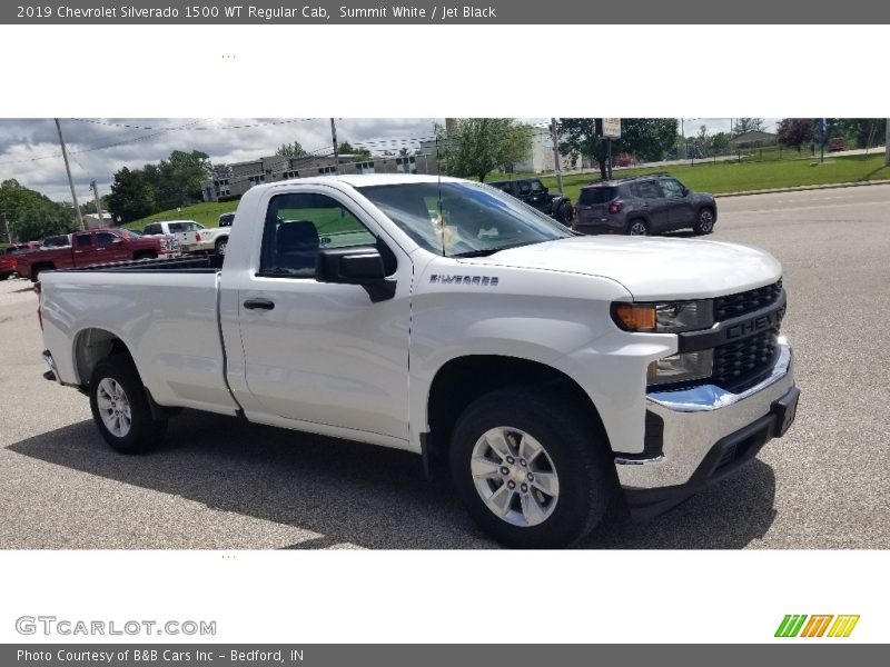 Summit White / Jet Black 2019 Chevrolet Silverado 1500 WT Regular Cab