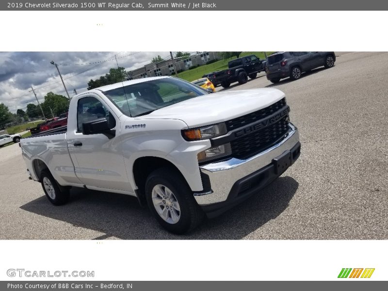 Summit White / Jet Black 2019 Chevrolet Silverado 1500 WT Regular Cab