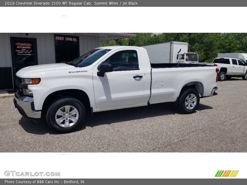 Summit White / Jet Black 2019 Chevrolet Silverado 1500 WT Regular Cab