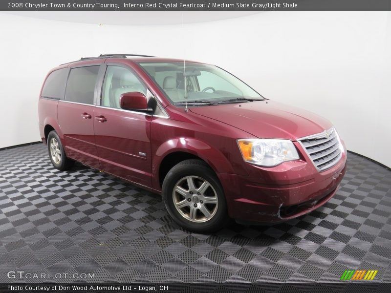 Inferno Red Crystal Pearlcoat / Medium Slate Gray/Light Shale 2008 Chrysler Town & Country Touring