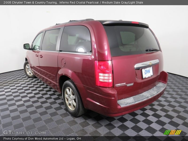 Inferno Red Crystal Pearlcoat / Medium Slate Gray/Light Shale 2008 Chrysler Town & Country Touring