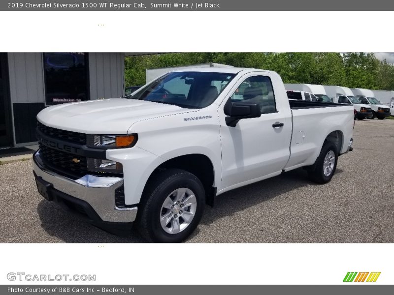 Summit White / Jet Black 2019 Chevrolet Silverado 1500 WT Regular Cab