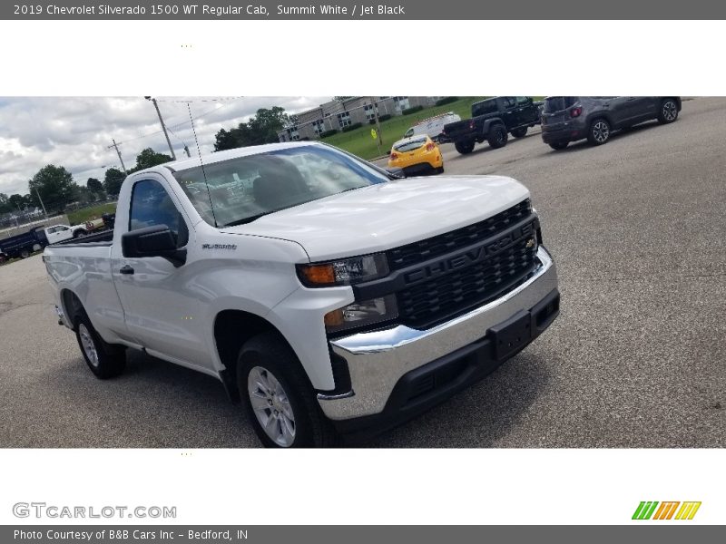 Summit White / Jet Black 2019 Chevrolet Silverado 1500 WT Regular Cab