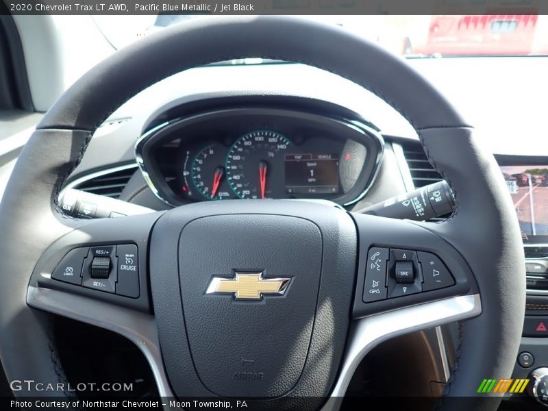 Pacific Blue Metallic / Jet Black 2020 Chevrolet Trax LT AWD