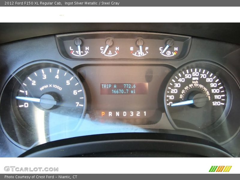 Ingot Silver Metallic / Steel Gray 2012 Ford F150 XL Regular Cab