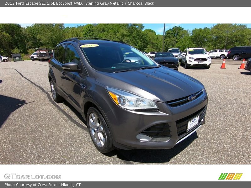 Sterling Gray Metallic / Charcoal Black 2013 Ford Escape SEL 1.6L EcoBoost 4WD