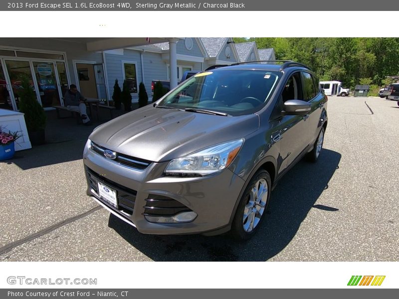 Sterling Gray Metallic / Charcoal Black 2013 Ford Escape SEL 1.6L EcoBoost 4WD