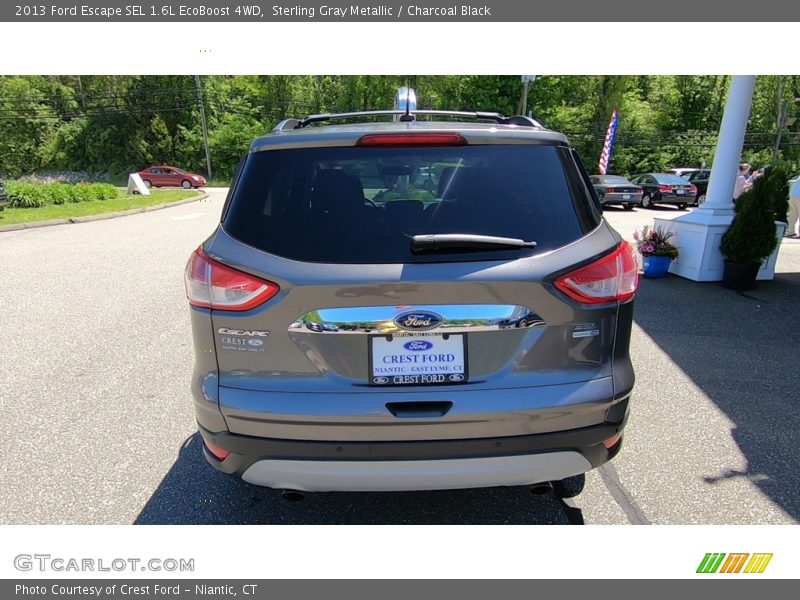 Sterling Gray Metallic / Charcoal Black 2013 Ford Escape SEL 1.6L EcoBoost 4WD