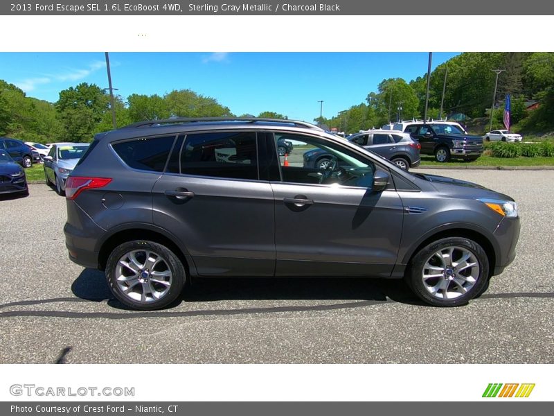 Sterling Gray Metallic / Charcoal Black 2013 Ford Escape SEL 1.6L EcoBoost 4WD