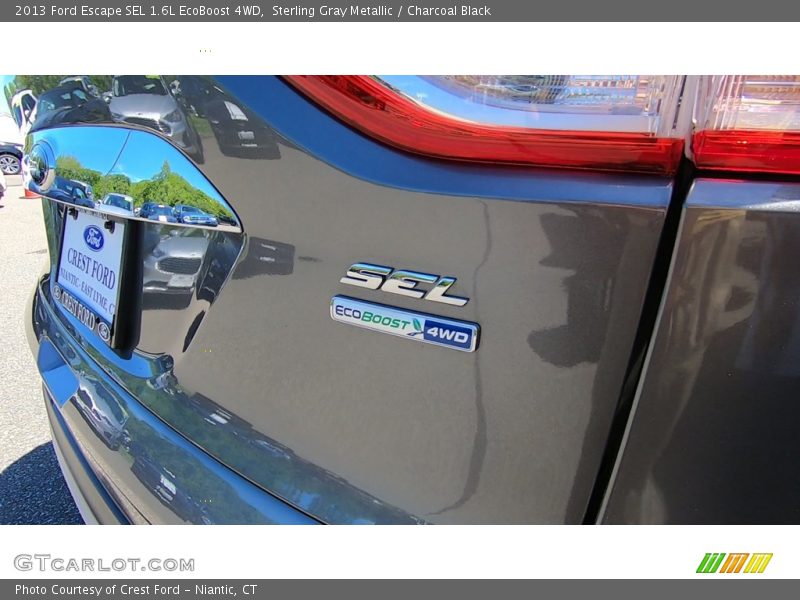 Sterling Gray Metallic / Charcoal Black 2013 Ford Escape SEL 1.6L EcoBoost 4WD