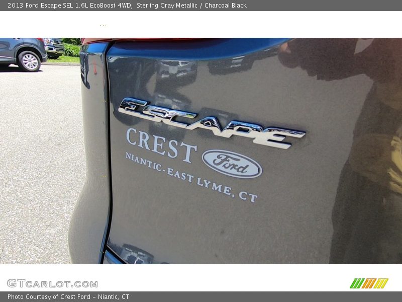 Sterling Gray Metallic / Charcoal Black 2013 Ford Escape SEL 1.6L EcoBoost 4WD