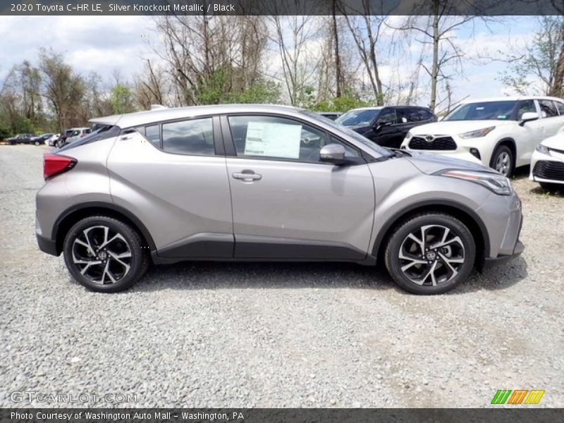 Silver Knockout Metallic / Black 2020 Toyota C-HR LE
