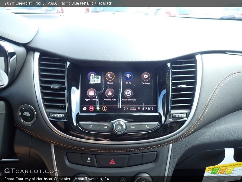 Pacific Blue Metallic / Jet Black 2020 Chevrolet Trax LT AWD