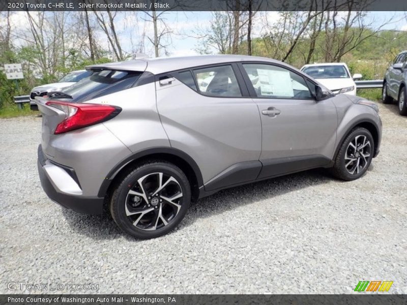 Silver Knockout Metallic / Black 2020 Toyota C-HR LE