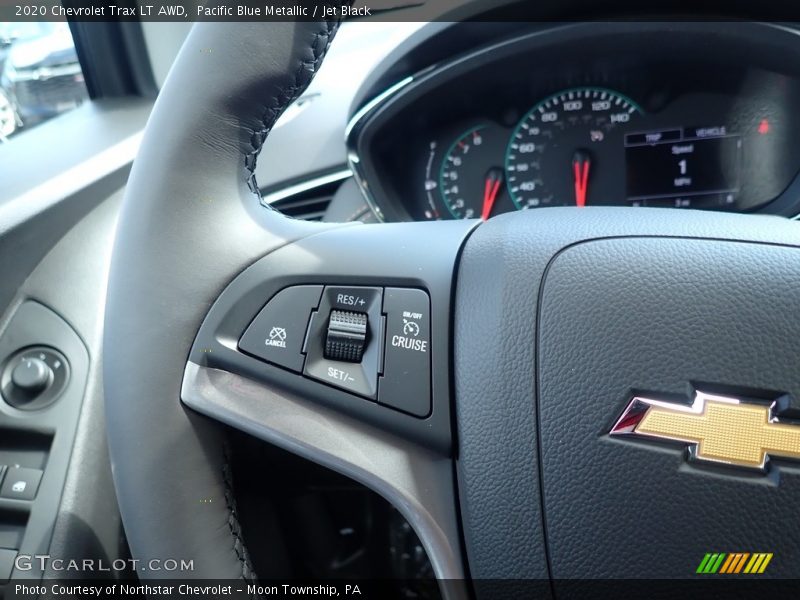 Pacific Blue Metallic / Jet Black 2020 Chevrolet Trax LT AWD
