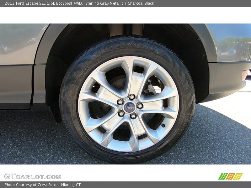 Sterling Gray Metallic / Charcoal Black 2013 Ford Escape SEL 1.6L EcoBoost 4WD