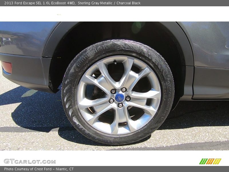 Sterling Gray Metallic / Charcoal Black 2013 Ford Escape SEL 1.6L EcoBoost 4WD