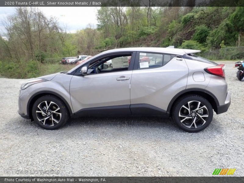 Silver Knockout Metallic / Black 2020 Toyota C-HR LE