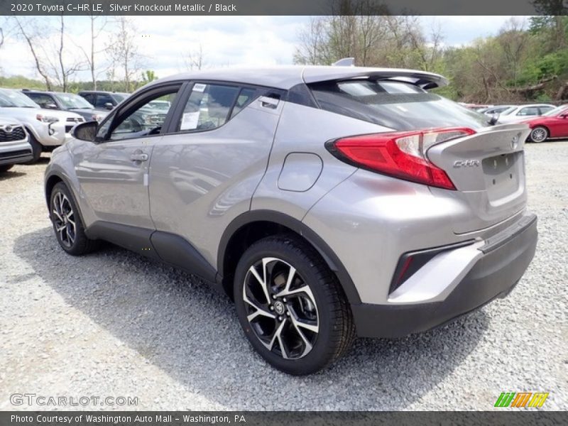 Silver Knockout Metallic / Black 2020 Toyota C-HR LE