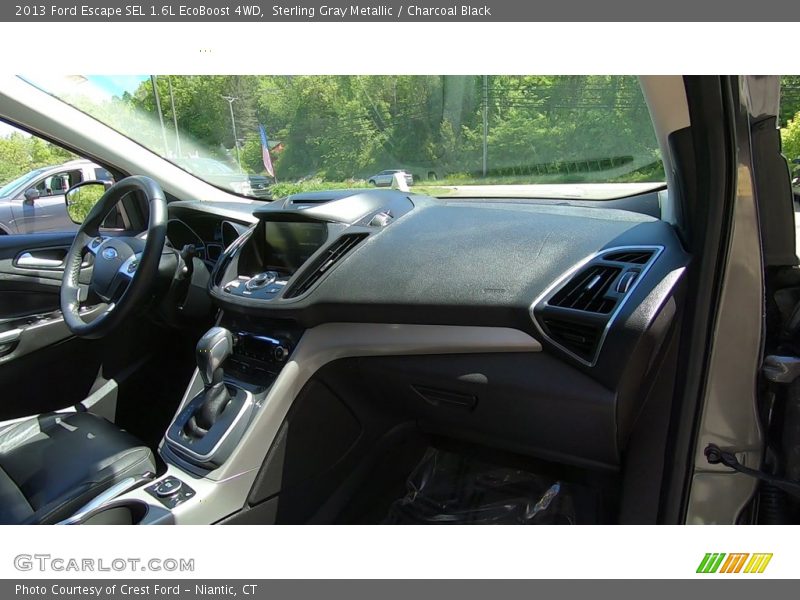 Sterling Gray Metallic / Charcoal Black 2013 Ford Escape SEL 1.6L EcoBoost 4WD