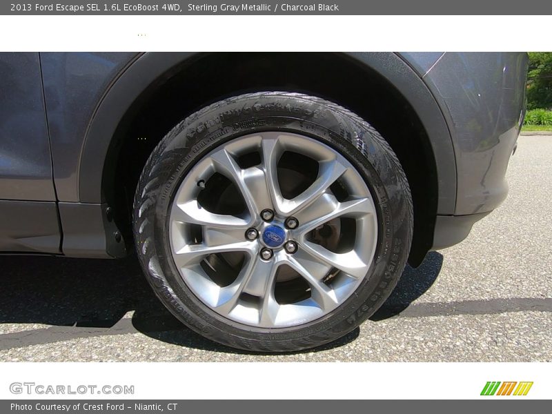 Sterling Gray Metallic / Charcoal Black 2013 Ford Escape SEL 1.6L EcoBoost 4WD