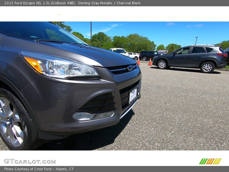 Sterling Gray Metallic / Charcoal Black 2013 Ford Escape SEL 1.6L EcoBoost 4WD