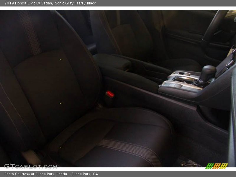 Sonic Gray Pearl / Black 2019 Honda Civic LX Sedan