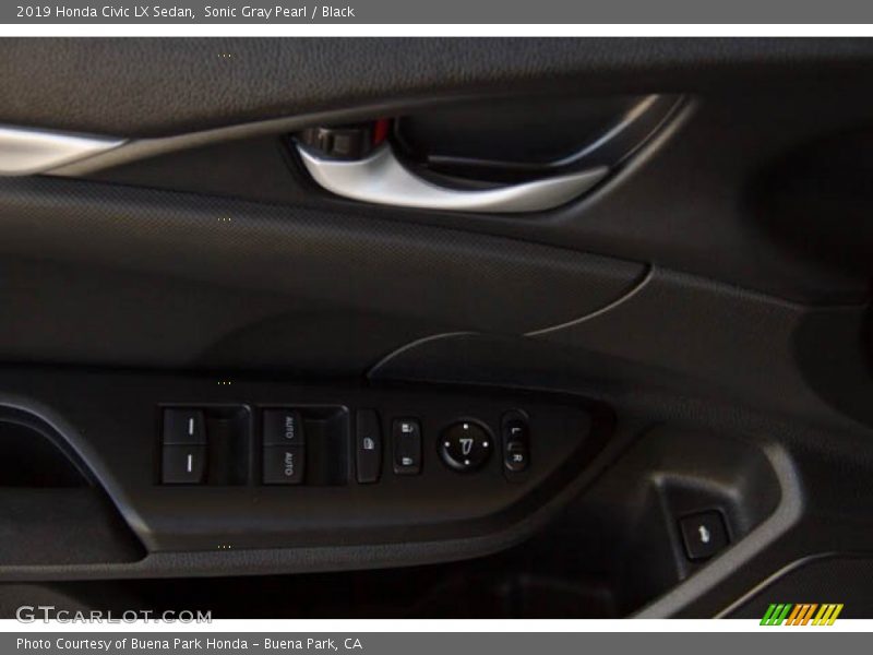 Sonic Gray Pearl / Black 2019 Honda Civic LX Sedan