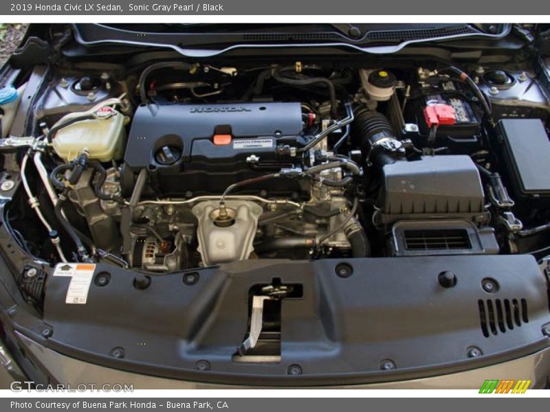 Sonic Gray Pearl / Black 2019 Honda Civic LX Sedan